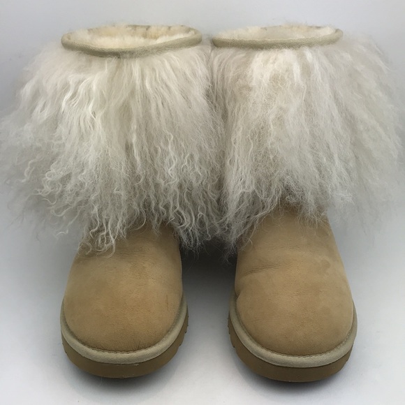 Ugg Lida Mongolian Sheepskin Cuff Suede 